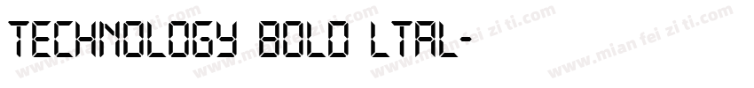 Technology Bold ltal字体转换